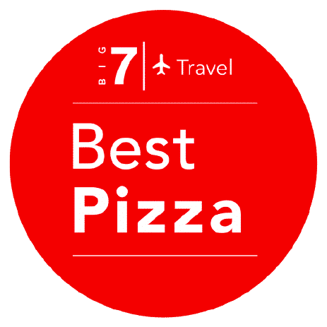 Best Pizza Award by Big 7 Travel